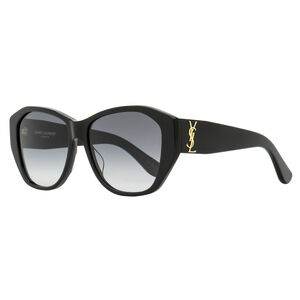 Saint Laurent Butterfly Monogram Sunglasses SL M8 001 Black 56mm